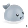 Іграшка для ванної Qinye Toys. Кит спрей світиться з фонтаном. Сірий - Зображення 2