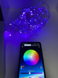 Розумна світлодіодна гірлянда RGB для ялинки та новорічного декору (керування кольору з телефона) 3м 30 LED - Зображення 7