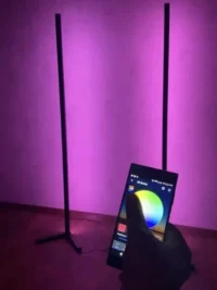 Кутова LED RGB Bluetooth лампа торшер із сенсорним пультом та управління додатком Corner Light - Зображення 3